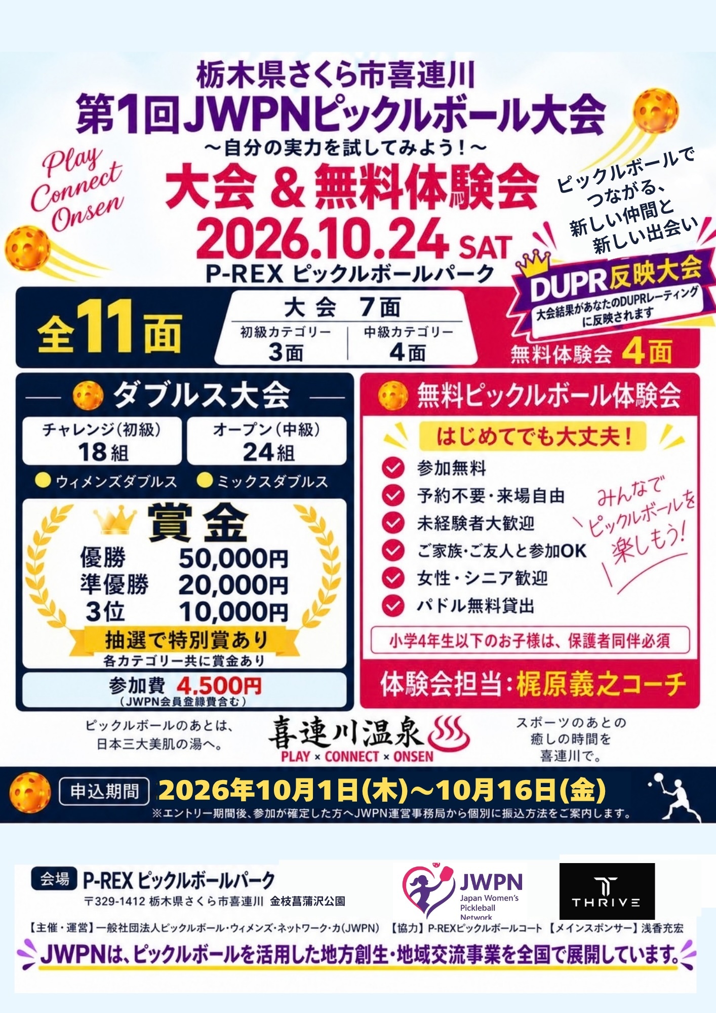 第1回栃木県JWPNピックルボール大会のQRコードなし